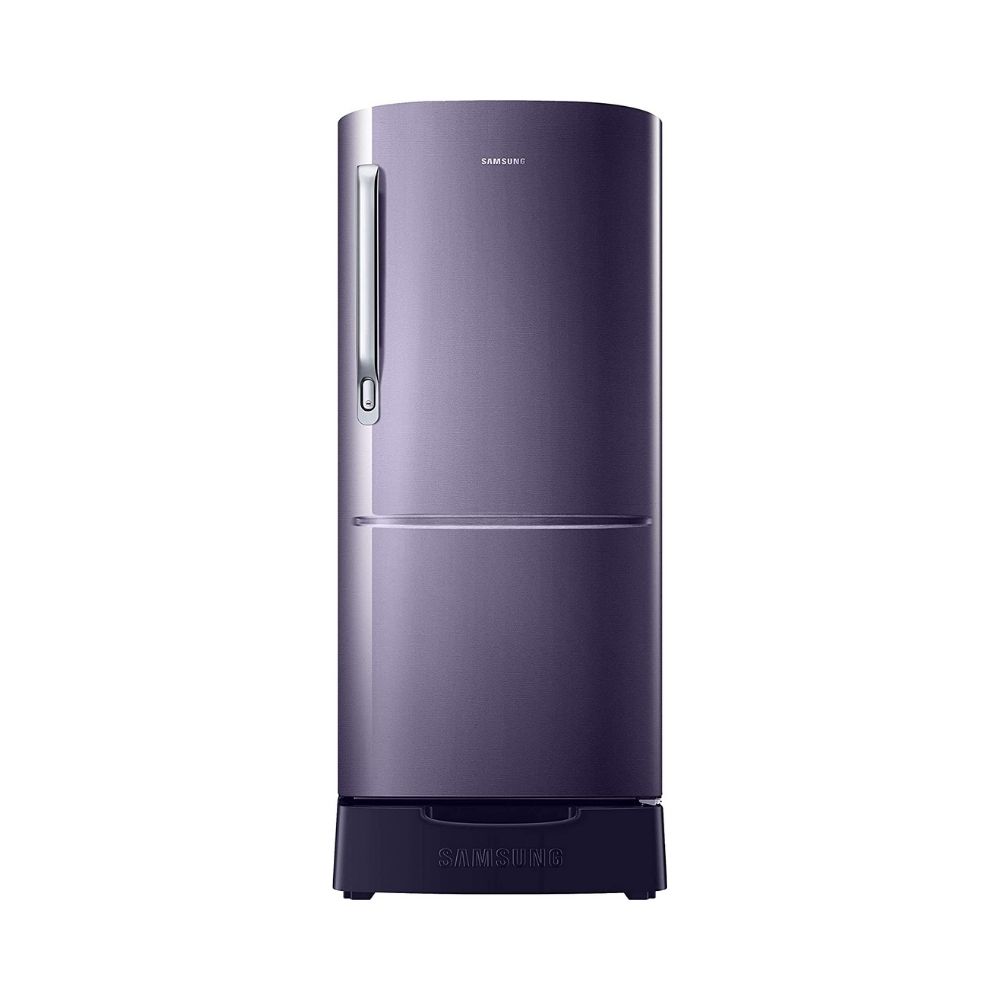 Samsung 192 L 3 Star Direct-Cool Single Door Refrigerator (RR20T282YUT/NL, Pebble Blue, Base Stand with Drawer)