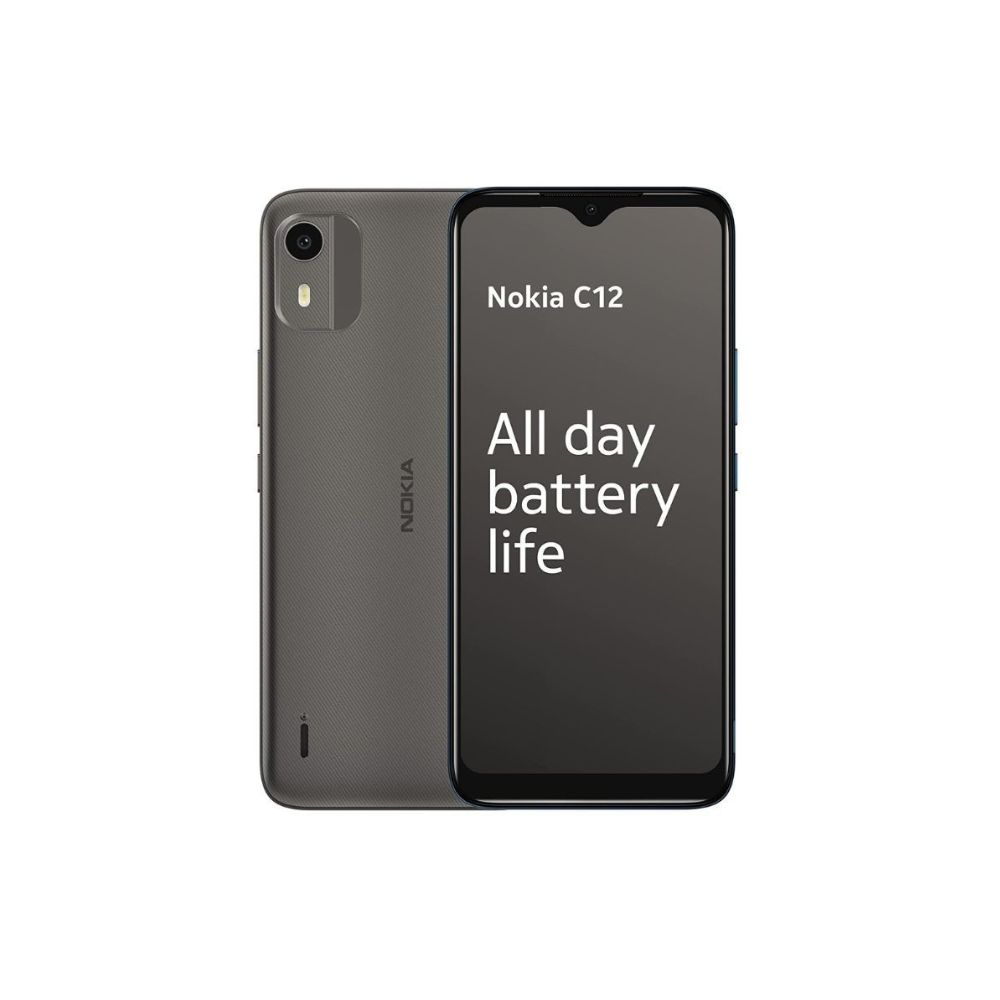 Nokia C12 Android 12 (Go Edition) Smartphone Charcoal