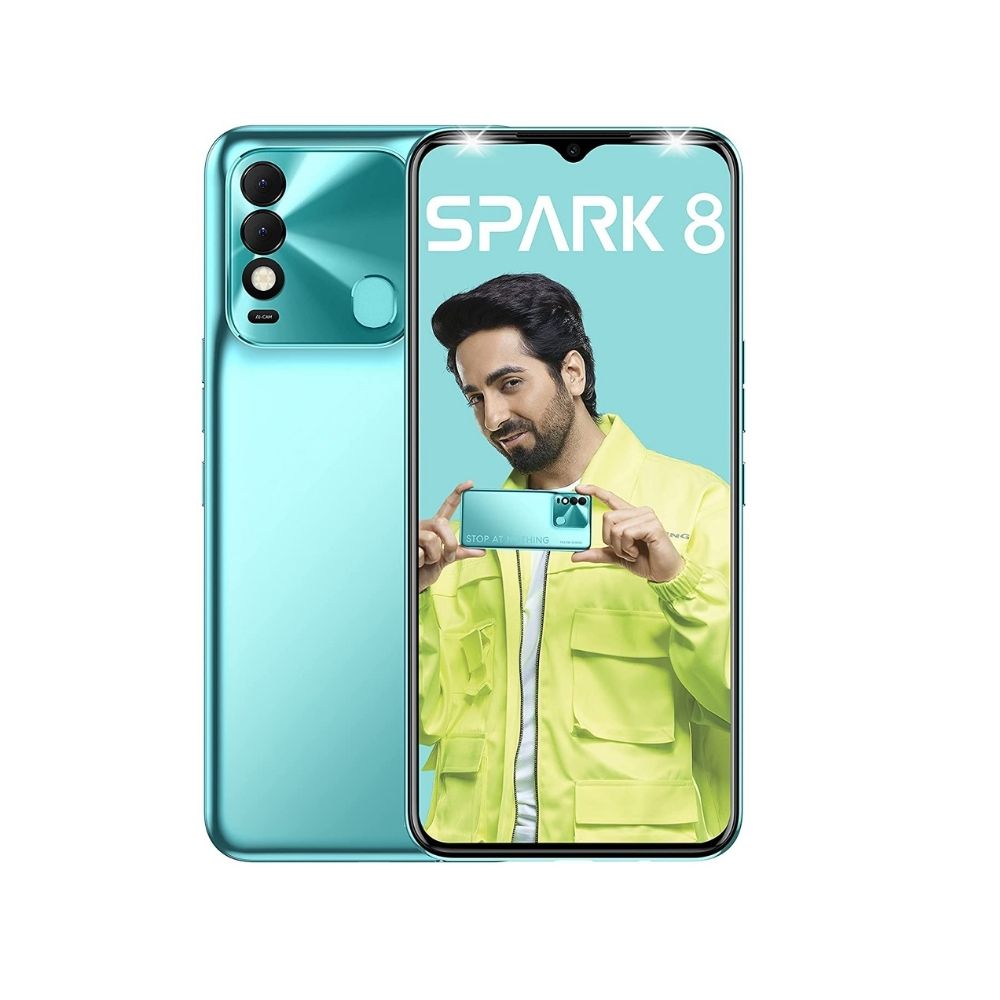 Tecno Spark 8 (Turquoise Cyan,3GB, 32GB Storage)