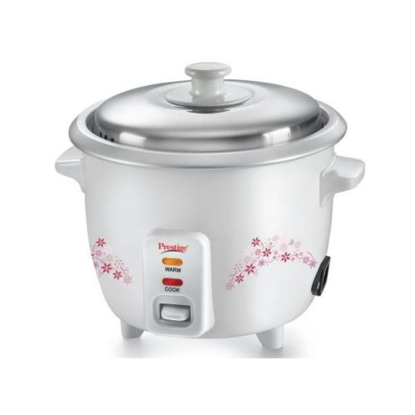 Prestige Delight PRWO 1.5Electric Rice Cooker with Steaming Feature  White