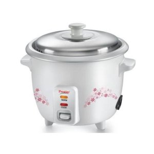 Prestige Delight PRWO 1.5Electric Rice Cooker with Steaming Feature  White