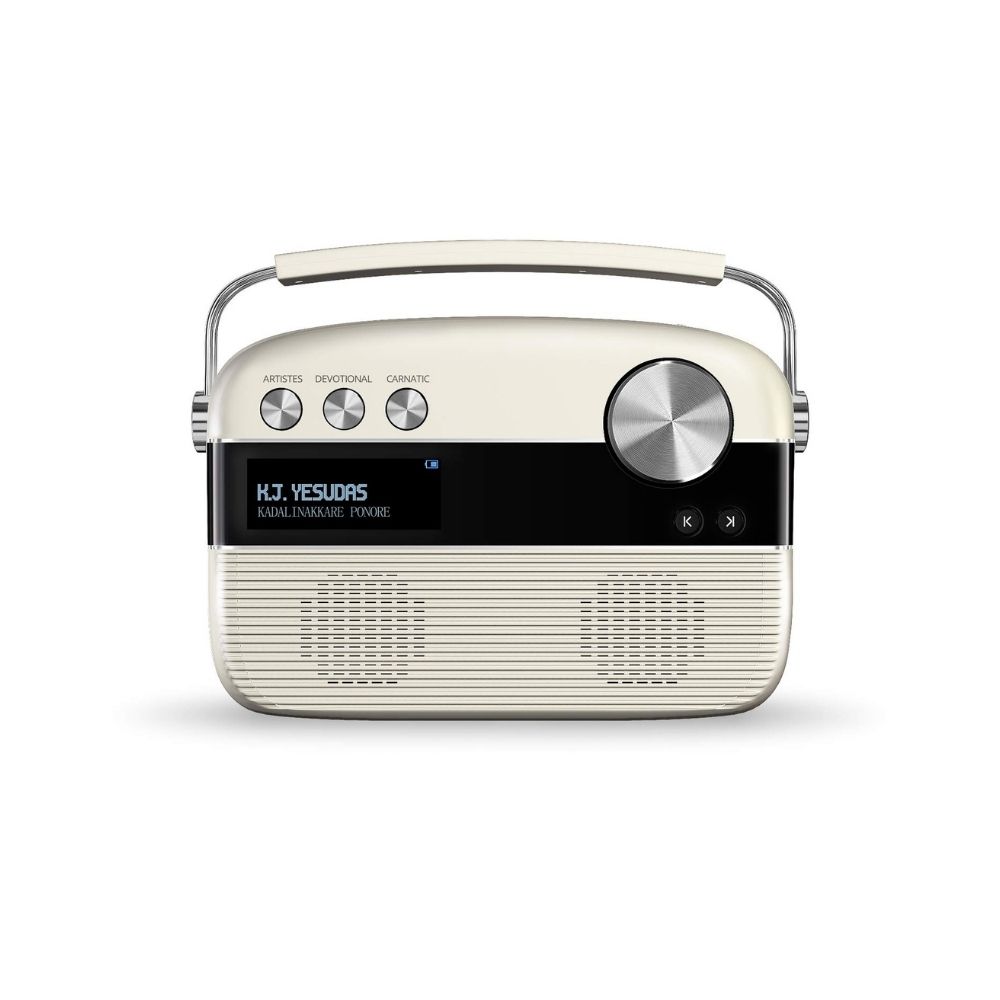saregama Carvaan Malayalam 6 W Bluetooth Home Theatre  (Porcelain White, Stereo Channel)