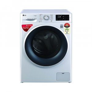 LG 7 Kg 5 Star Inverter Fully-Automatic Front Loading Washing Machine (FHT1207ZNL, Silver, 6 Motion Direct Drive Washer with Steam)