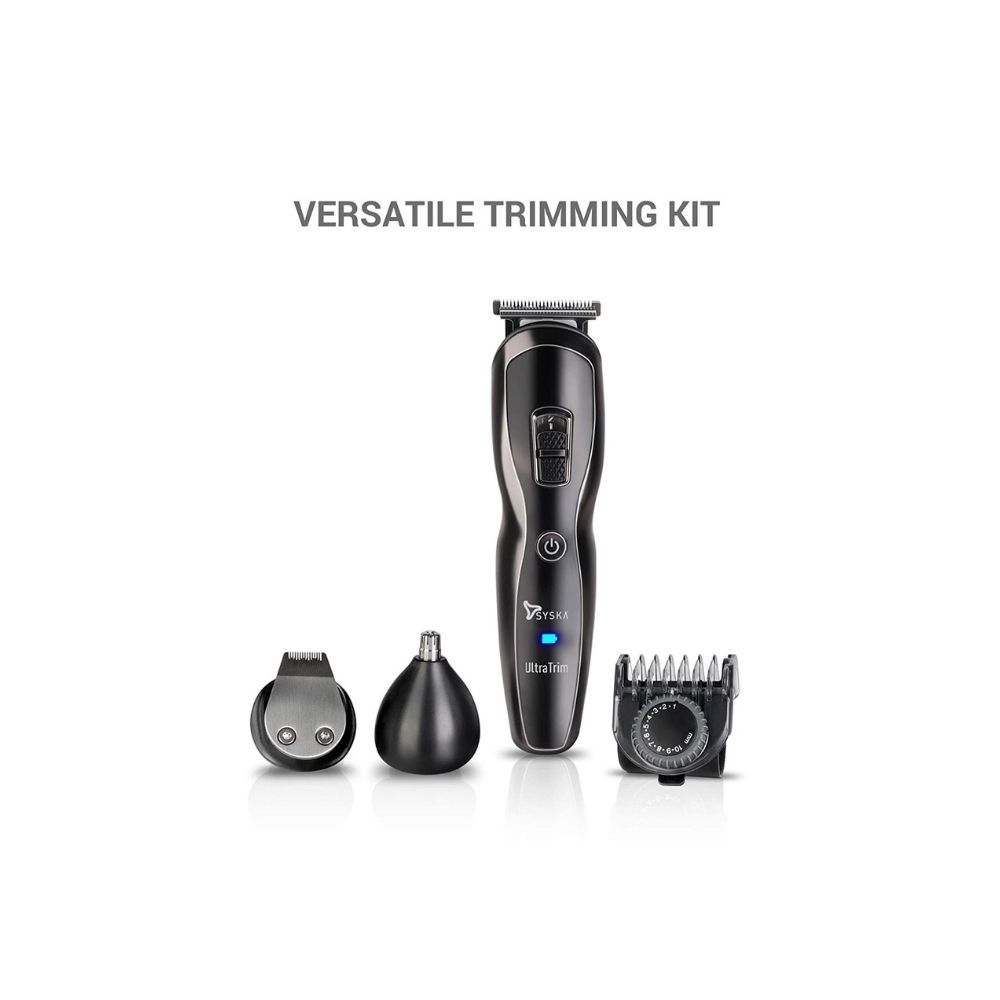 Syska HT3333K Corded & Cordless Stainless Steel Blade Grooming Trimmer