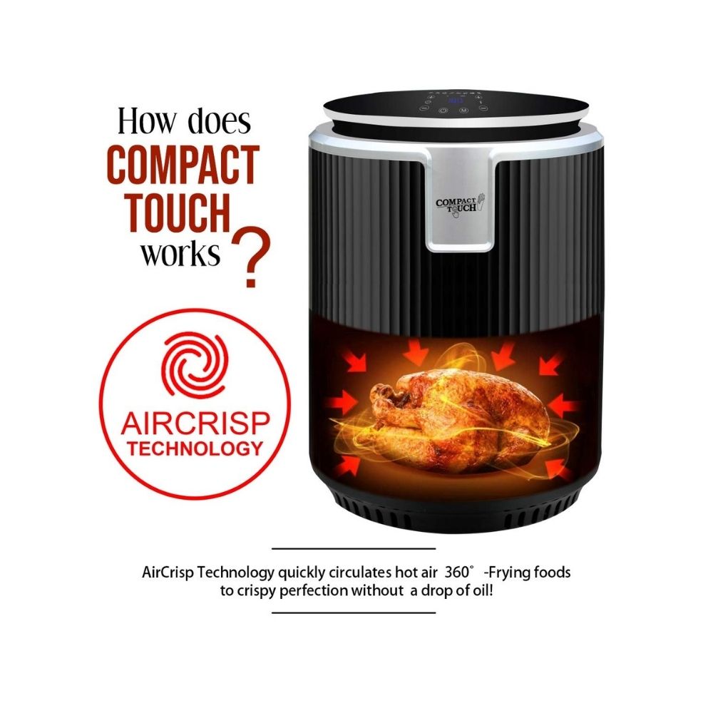 Inalsa Air Fryer Digital Compact Touch-(2.4L)-1000W