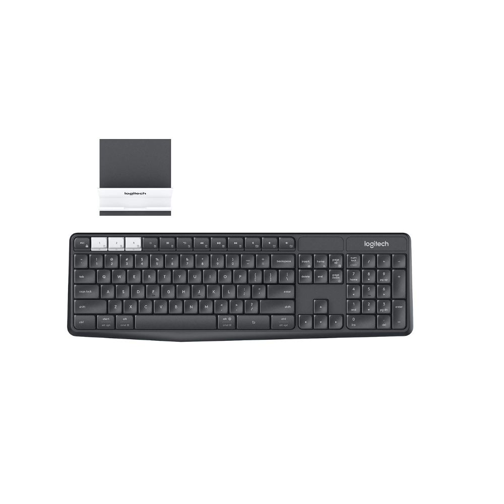 Logitech K375s Multi-Device Wireless Keyboard and Stand for Windows(920-008250)