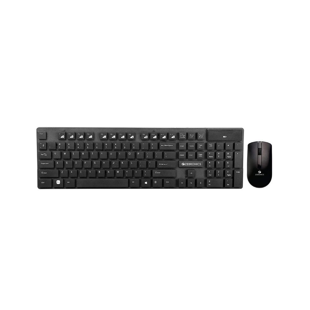 Zebronics Companion 102 Mouse & Wireless Laptop Keyboard (Black)