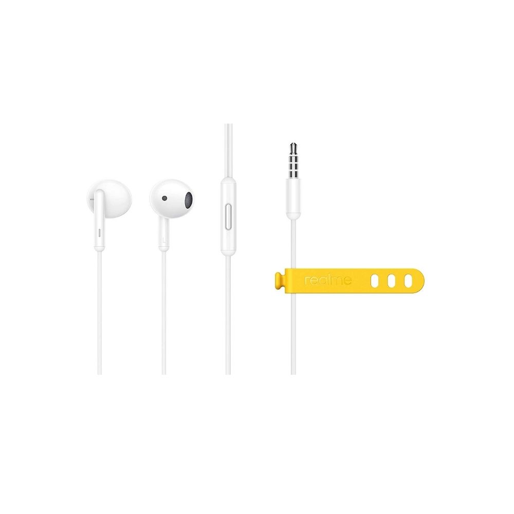 Realme Buds Classic Wired in Ear Earphones with Mic (White)