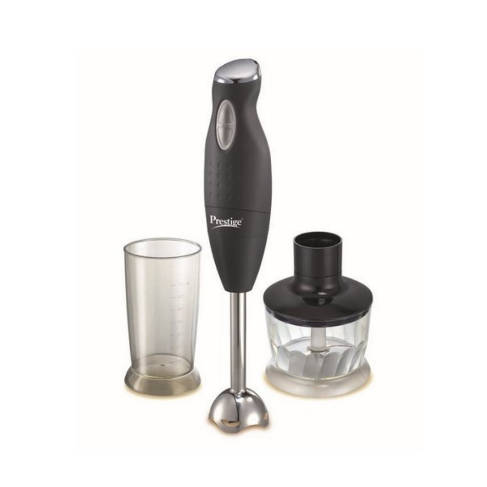 Prestige PHB 6.0 200 Watt 2 Speed Hand Blender with Blending Jar, Chopping, Whisking Attachment