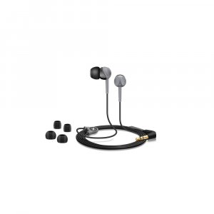 Sennheiser CX 180 Wired without Mic Headset  (Black, Grey, In the Ear)