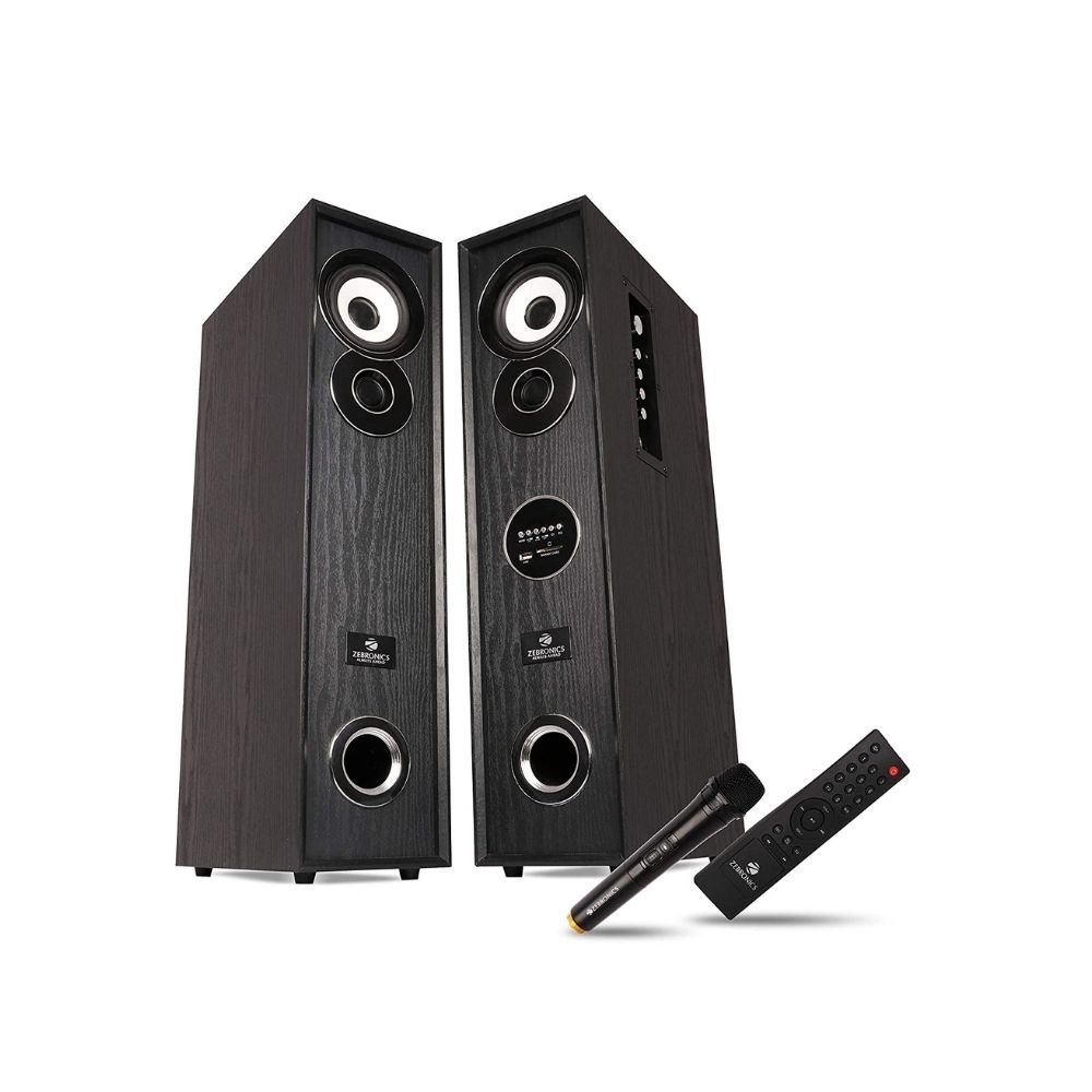 ZEBRONICS ZEB-BT7300RUCF 90 W Bluetooth Tower Speaker  (Black, 2.0 Channel)