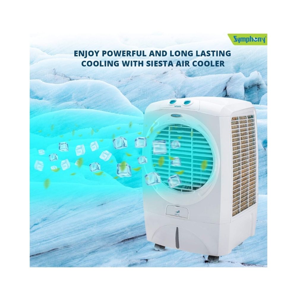 Symphony Siesta 45 Desert Cooler - 45 L, White