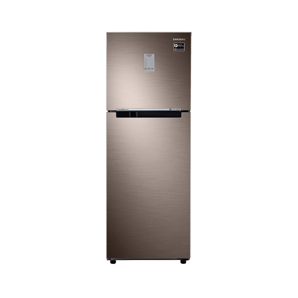 Samsung 253 L 2 Star Inverter Frost-Free Double Door Refrigerator (RT28T3722DX/HL, Luxe Brown, Convertible)