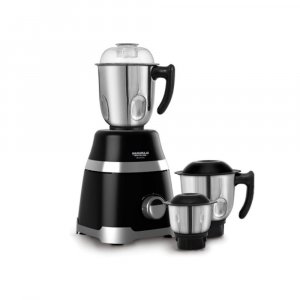 Maharaja Whiteline MX-220 1000 W Ultramax HD 3 Stainless Steel Jar Mixer Grinder (Black)