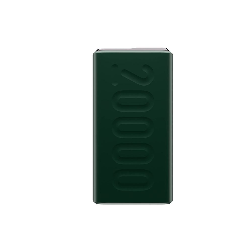 Ambrane 20000 mAh lithium_polymer Stylo-20k Power Bank with 20 Watt Fast Charging, Green
