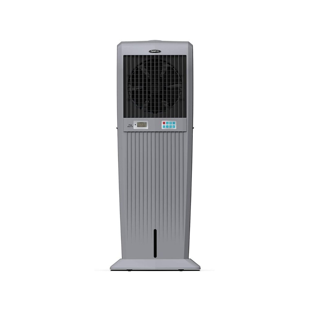 Symphony Storm 100i - G Desert Air Cooler with Remote & Honeycomb Pads - 100 L, Grey