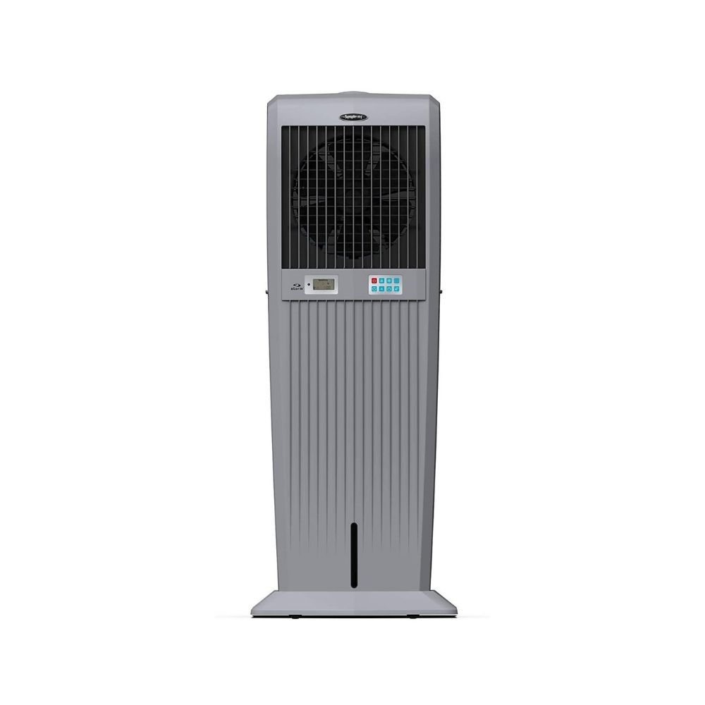 Symphony Storm 100i - G Desert Air Cooler with Remote & Honeycomb Pads - 100 L, Grey