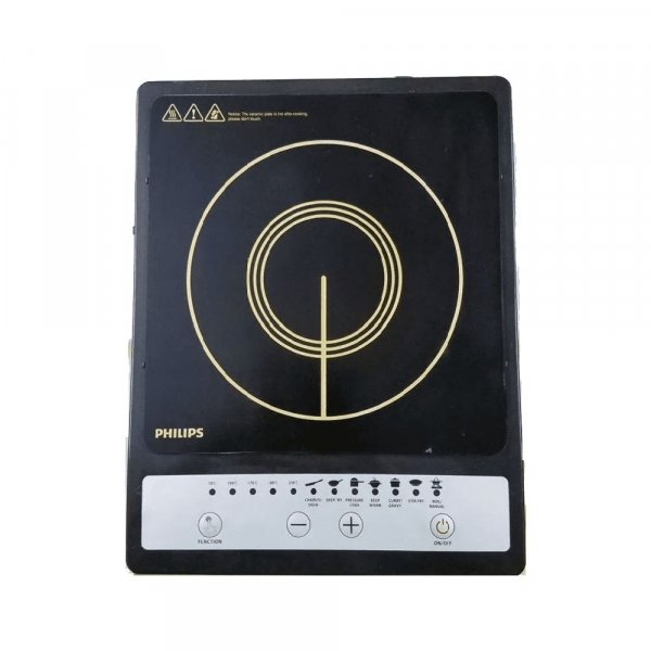 PHILIPS HD4920/00 Induction Cooktop  (Black, Silver, Push Button)