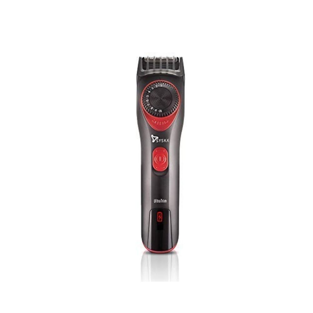 Syska UltraTrim HT700 Beard Trimmer (Black and Red)