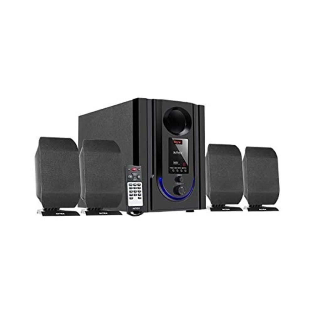 Intex IT-301 FMUB 60 Watt 4.1 Channel Wireless Bluetooth Multimedia Speaker (Black)