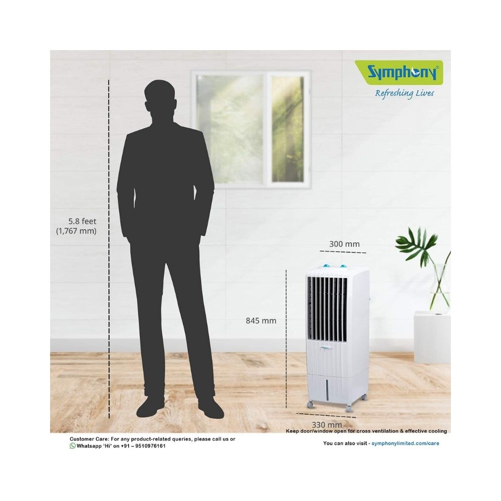 Symphony Diet 12 T Tower Cooler - 12L, White
