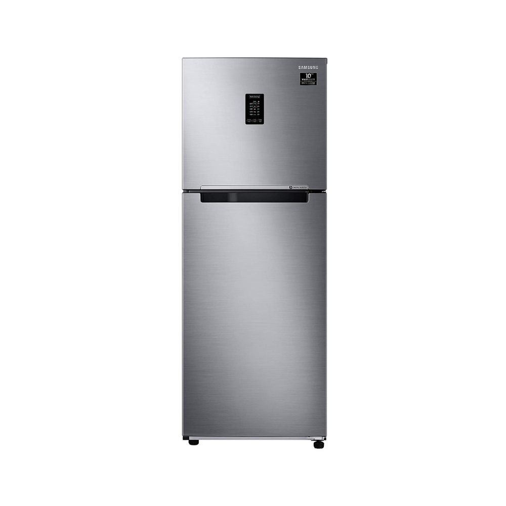 Samsung 314 L 2 Star Inverter Frost Free Double Door Refrigerator(RT34A4632S9/HL,Refined Inox)