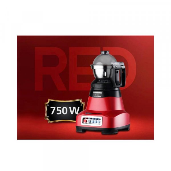 Panasonic MX-AE 475 Red 750 watts Mixer grinder 750 Juicer Mixer Grinder (4 Jars, Red)