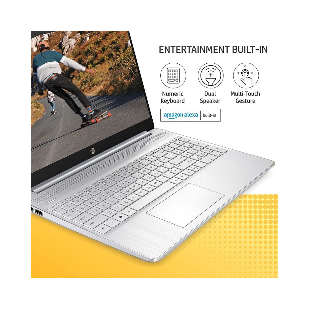 HP 15s 12th Gen Intel Core i5 8GB RAM/512GB SSD 15.6inches(39.6cm) FHD, Micro-Edge Display/Intel Iris Xe Graphics/Dual Speakers/Windows 11 Home/Alexa Built-in/Backlit KB/MSO 2021/1.69kg, 15s-fq5010TU