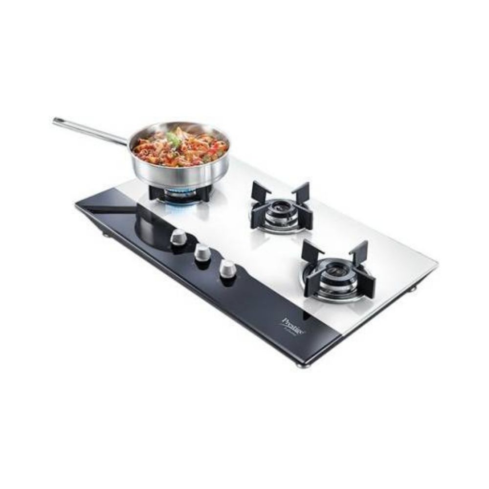 Prestige PHTS 03 AI Glass Automatic Gas Stove  (3 Burners)