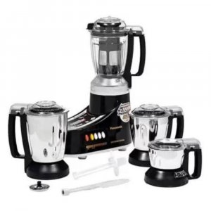 Panasonic MX-AC460 550 Juicer Mixer Grinder (4 Jars, Black)