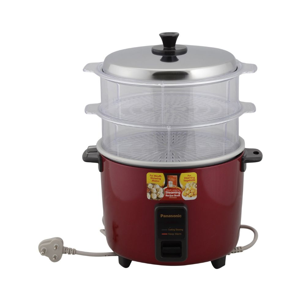 Panasonic SR-WA22H(SS) 2.2 Litre Food Steamer, Burgundy