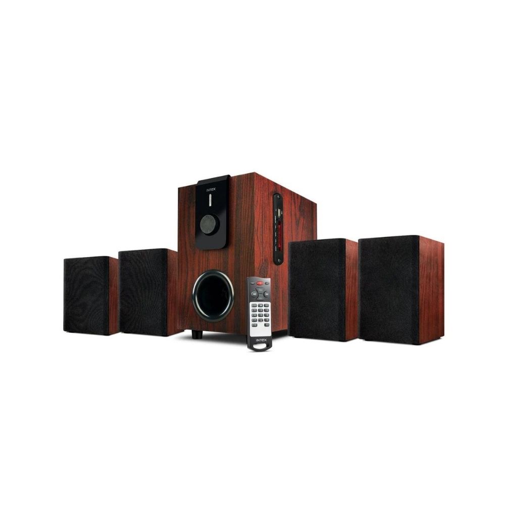 Intex 4.1 XV CHORAL TUFB 55 W Bluetooth Home Theatre  (Wooden Brown, 4.1 Channel)