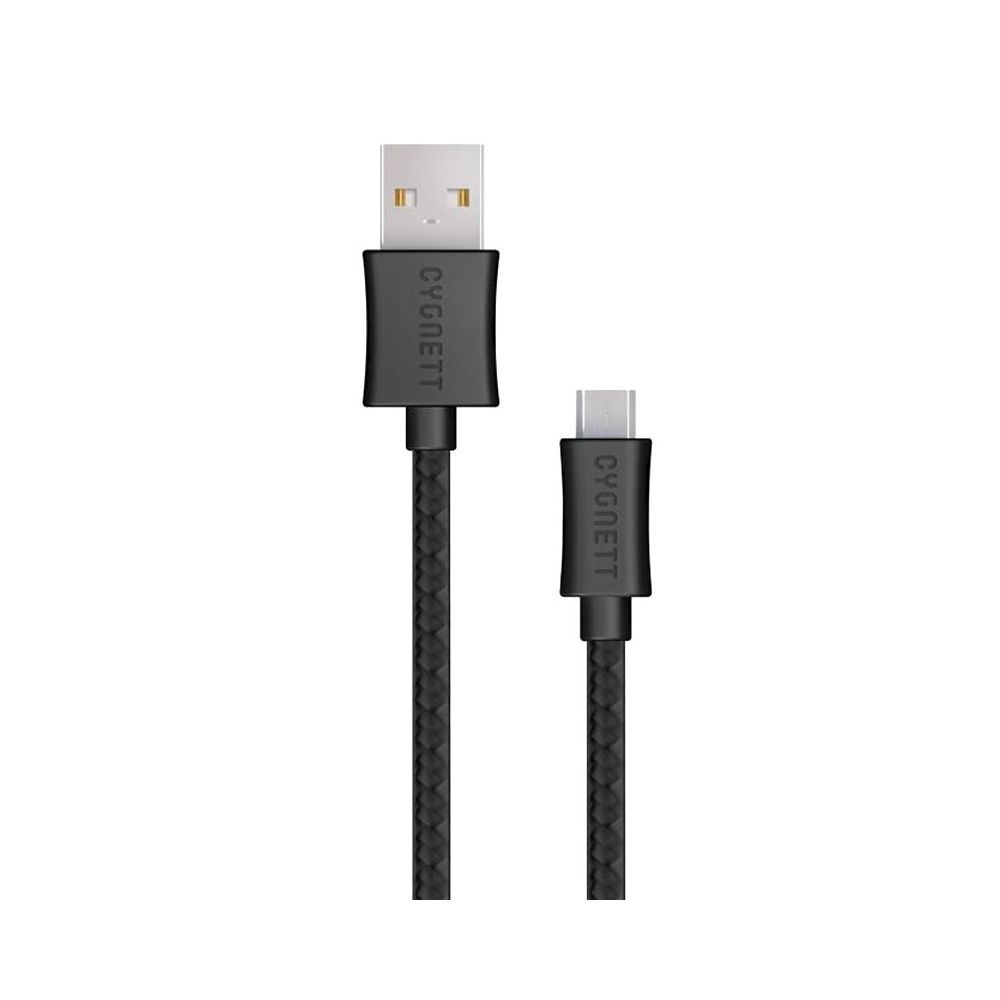 Cygnett CY2006PCCSL USB (Type-A) to Micro USB Data Cable - 3.28 Feet (1 Meter) (Black-Grey)