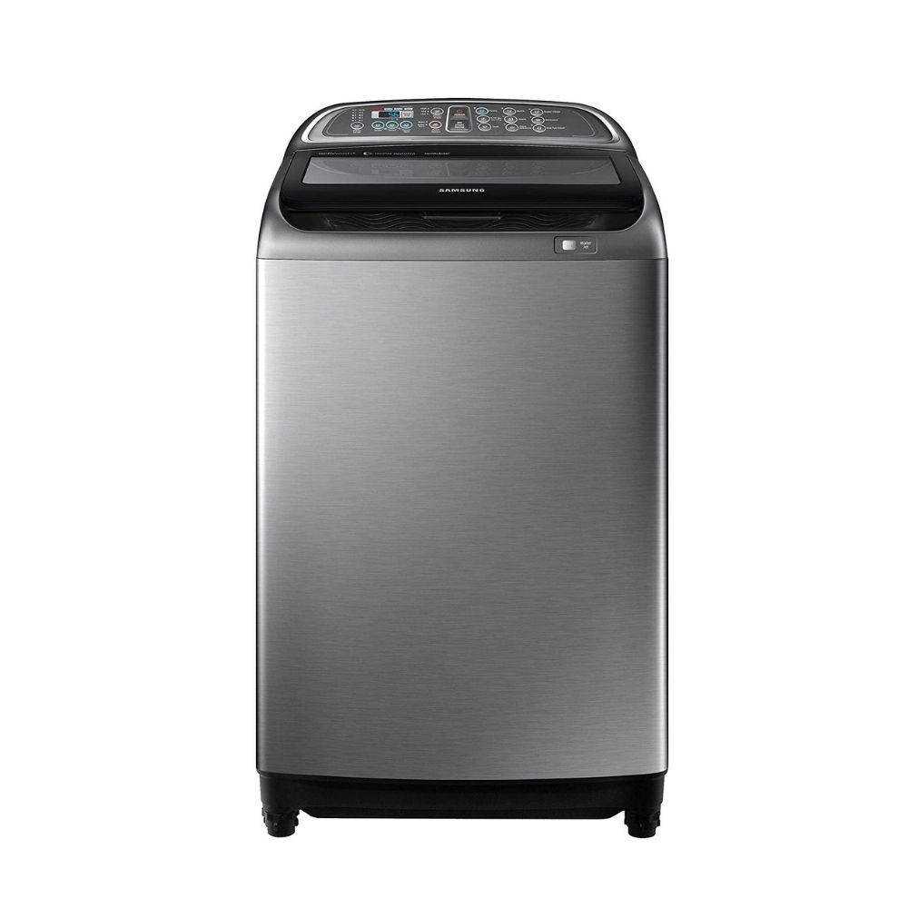 Samsung 11 Kg Inverter 5 star Fully-Automatic Top Loading Washing Machine (WA11J5751SP/TL, Silver, Wobble Technology)