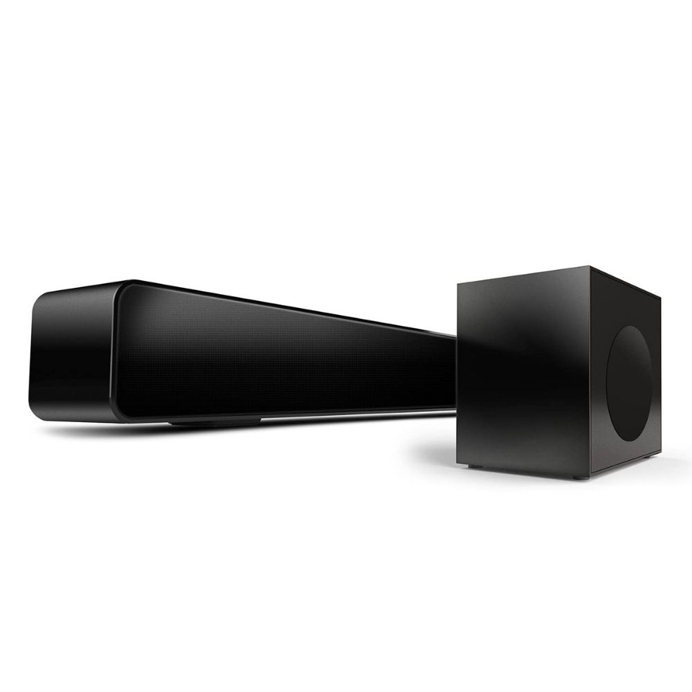 Carvaan Saregama 120W 2.1 Channel Wireless, USB, Hdmi, Auxiliary, Bluetooth Soundbar - Cosmos Black