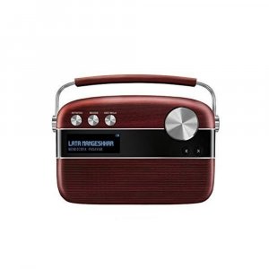 Saregama Carvaan Marathi 6 W Bluetooth Home Theatre  (Cherrywood Red, Stereo Channel)