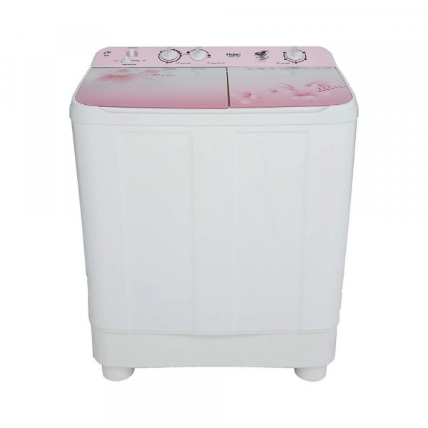 Haier 8 kg Semi Automatic Top Load White, Pink  (HTW80-1159)