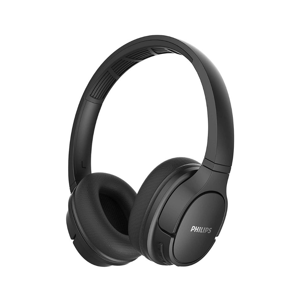 Philips Audio ActionFit Bluetooth Wireless On Ear Headphones with Mic (Black)