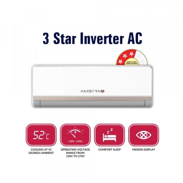 Amstrad 3 Star 1.5 Ton Energy Saving Inverter Air Conditioner – AM20PI3T
