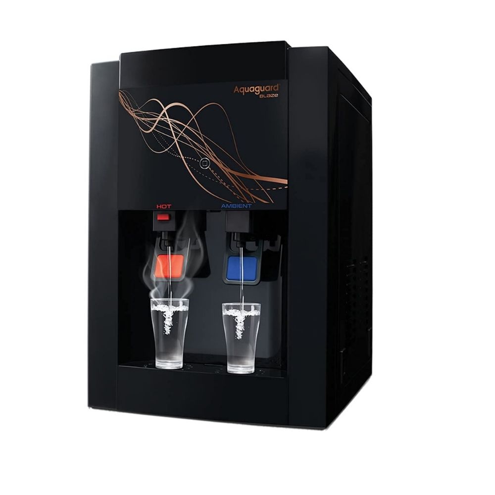 Eureka Forbes Aquaguard Blaze  RO+UV+MTDS+HOT & Ambient+SS+AC Water Purifier (Black)