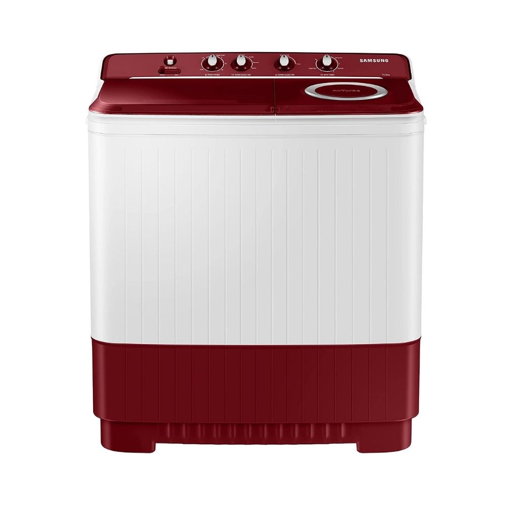 Samsung 11.5 Kg Semi-Automatic Top Loading Washing Machine (WT11A4600RR/TL, Light Gray,Air Turbo Technology)
