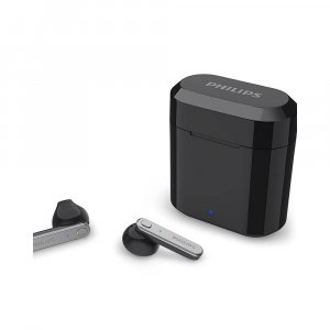 Philips Audio TAT3225 True Wireless (TWS) Headphones with Bluetooth 5.2, IPX4 and 24 Hours (6+18) Play time, Black