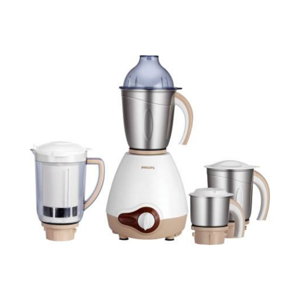 PHILIPS HL 1646/01 600 W Mixer Grinder (4 Jars, Silver, Brown)