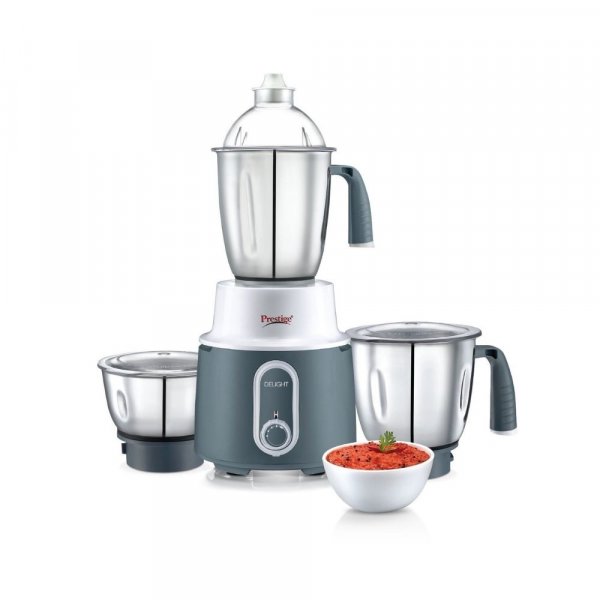 Prestige Delight Mixer Grinder 750 W Mixer Grinder (3 Jars, White and grey)