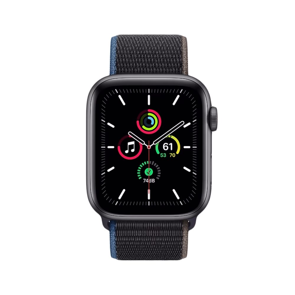 Apple Watch SE GPS + Cellular MYF12HN/A 44 mm Space Grey Aluminium Case with Charcoal Sport Loop