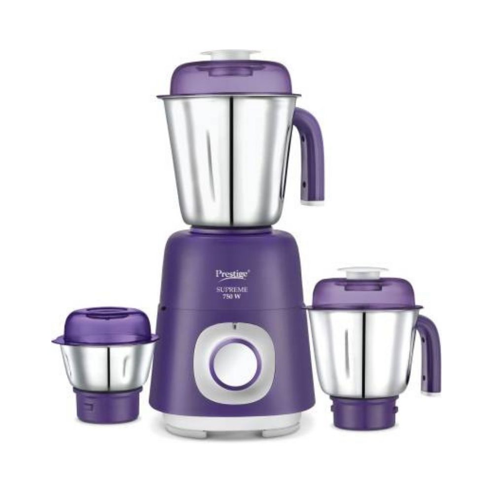 Prestige Supreme 750 Mixer Grinder (3 Jars, Violet)