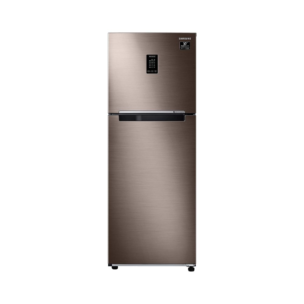 Samsung 336 L 2 Star Inverter Frost-Free Double Door Refrigerator (RT37T4632DX/HL, Luxe Brown)