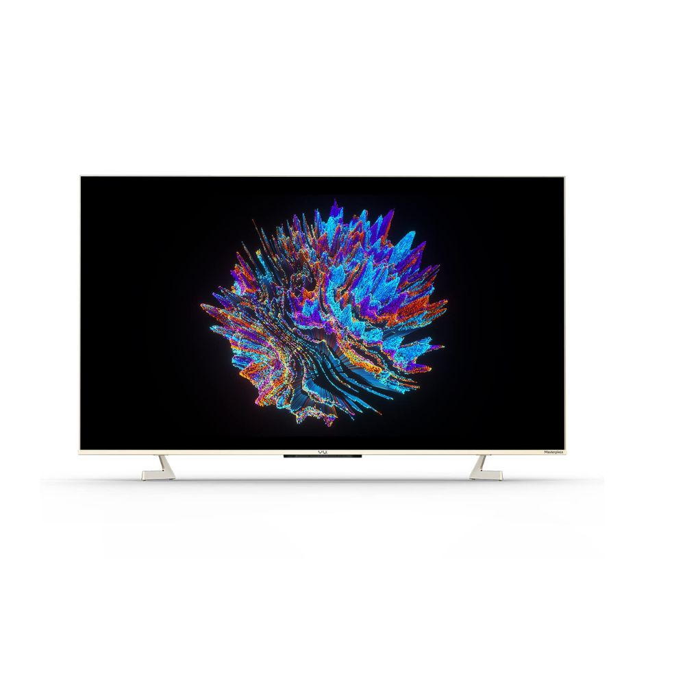 Vu 189 cm (75 inches) The Masterpiece Glo Series 4K Ultra HD Smart Android QLED TV 75QMP (Armani Gold)
