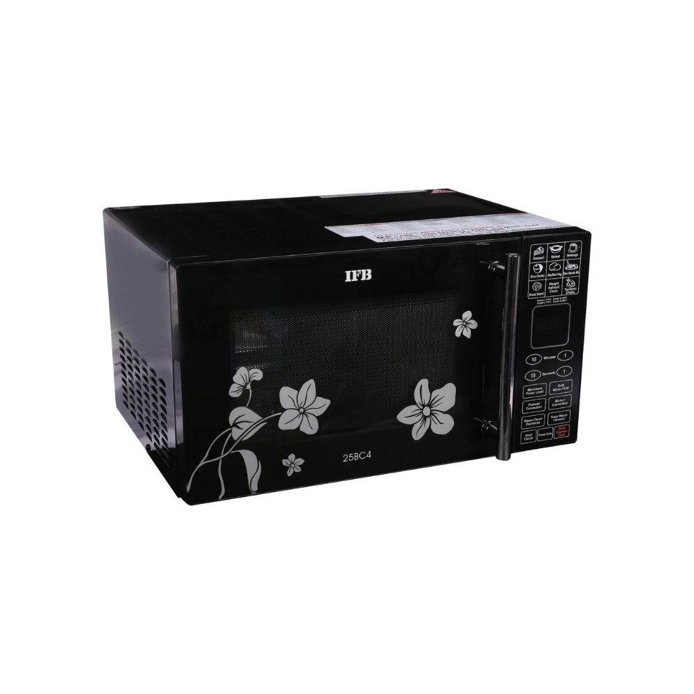 IFB 25 L Convection Microwave Oven (25BC4, Black, Floral Design, With Starter Kit)