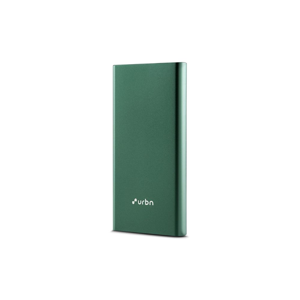 Urbn 10000 mAh Lithium Polymer Power Bank QCPD with 20 Watt Super Fast Charging, Green